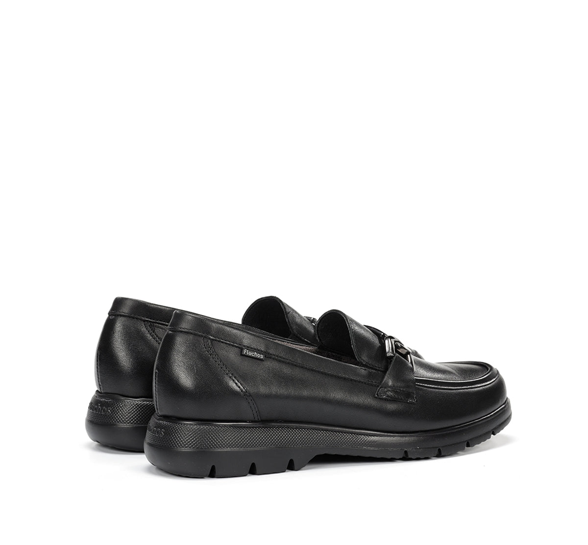 Fluchos Gladis F1794 mocassin noir cuir femme