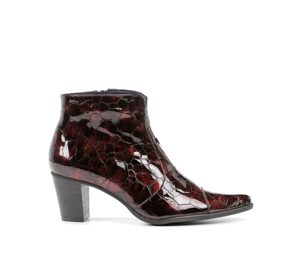 Dorking by Fluchos Deisy D8248 bottine bordeaux talon