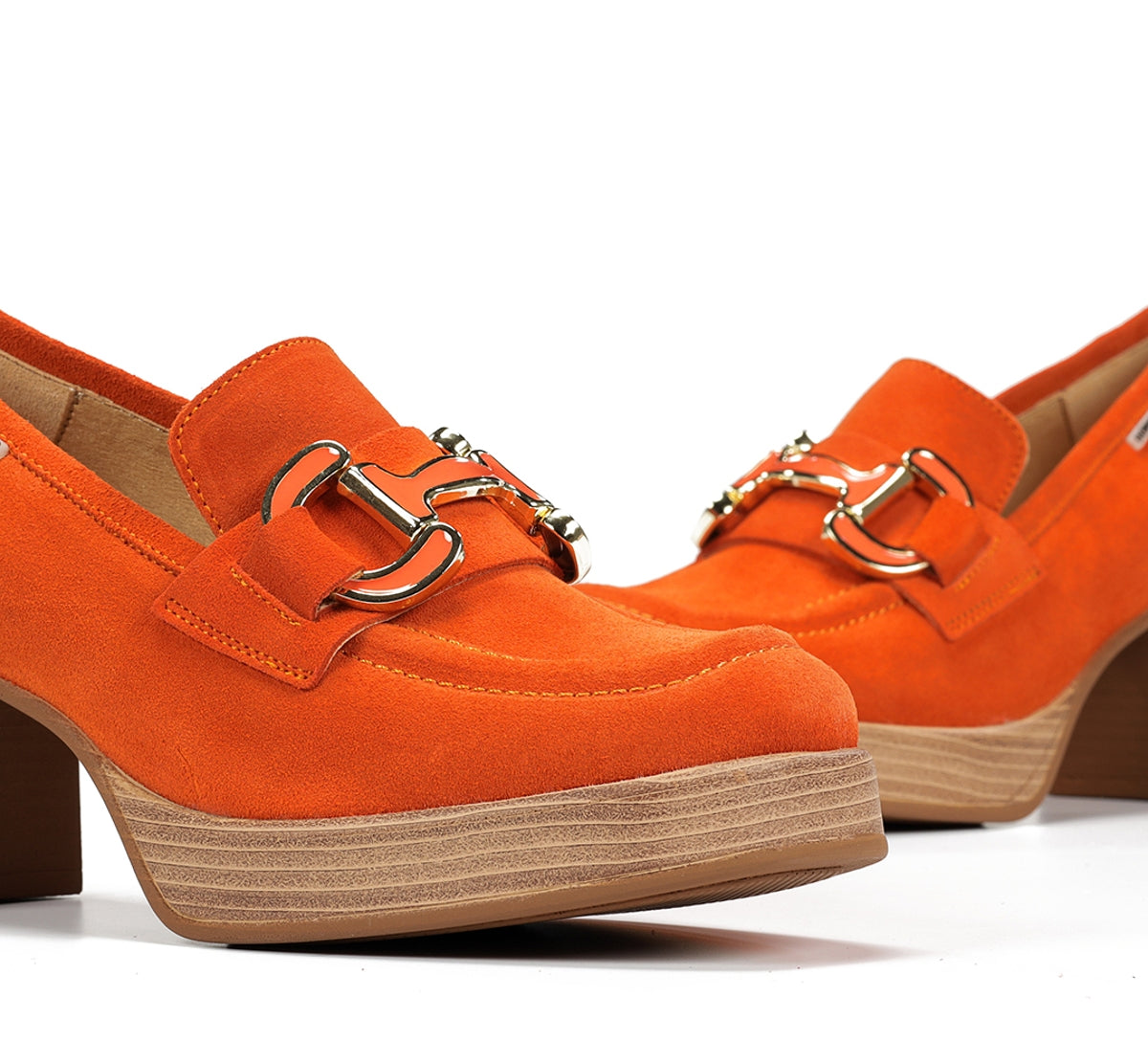 Dorking by Fluchos Cristel D9232 mocassins orange