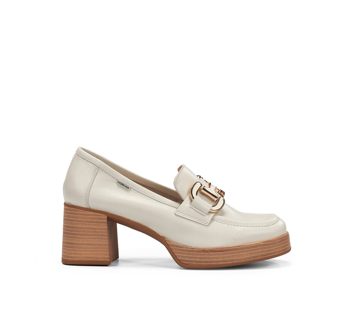 Fluchos Dorking Cristel D9232 mocassin blanc plateforme