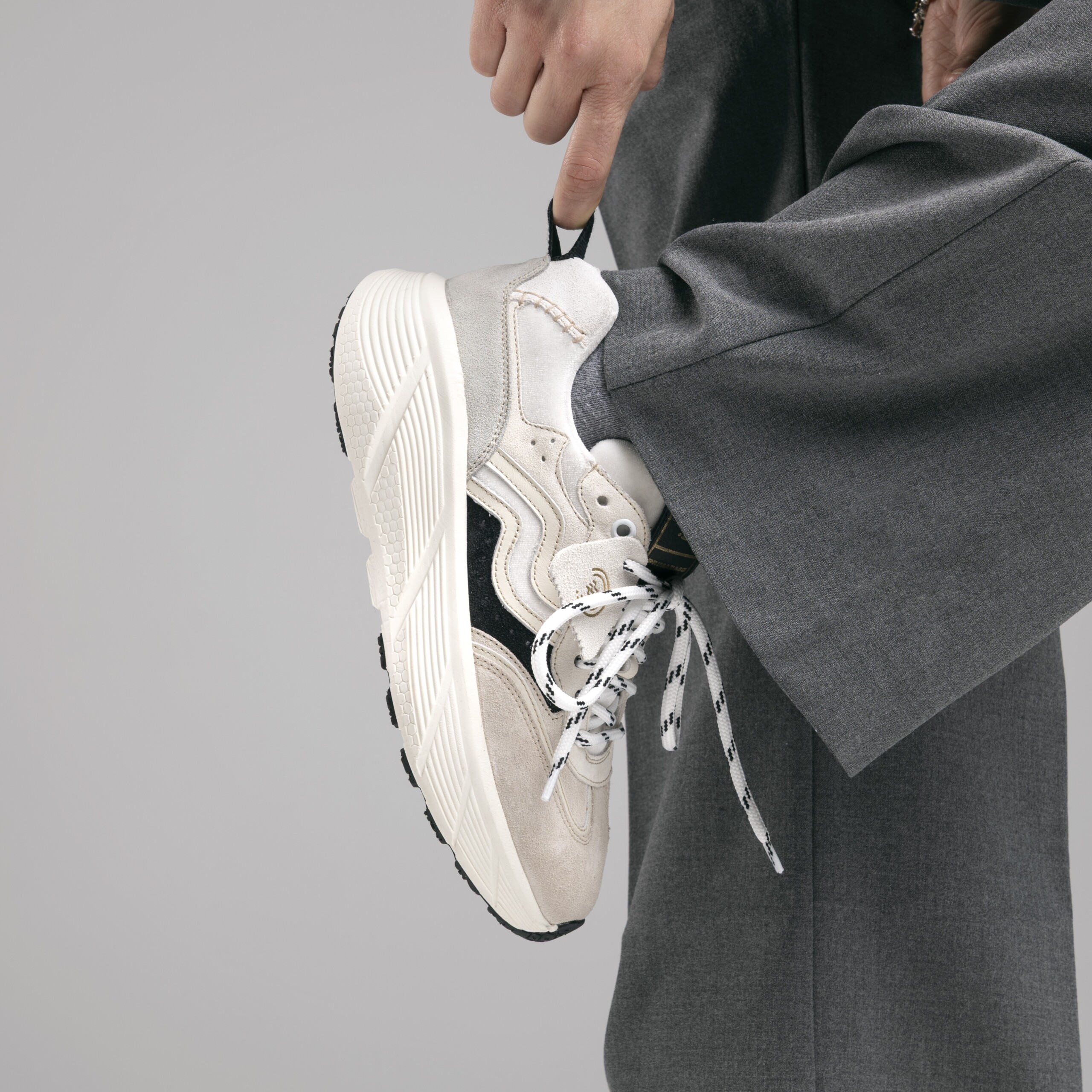 Primabase Fuji sneakers cuir gris confort
