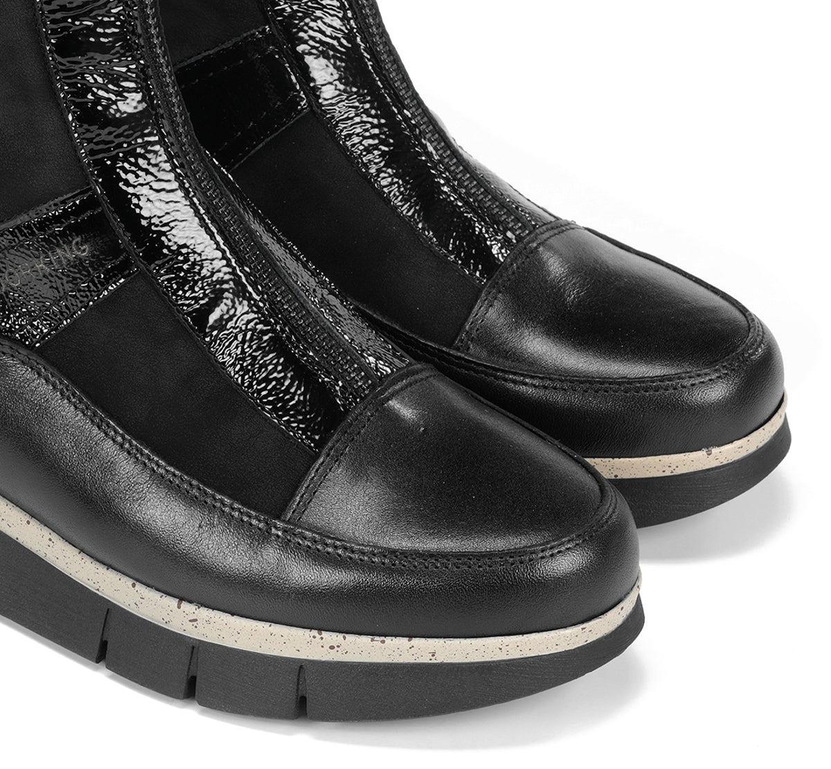Dorking India D9331 bottines noir femme confort