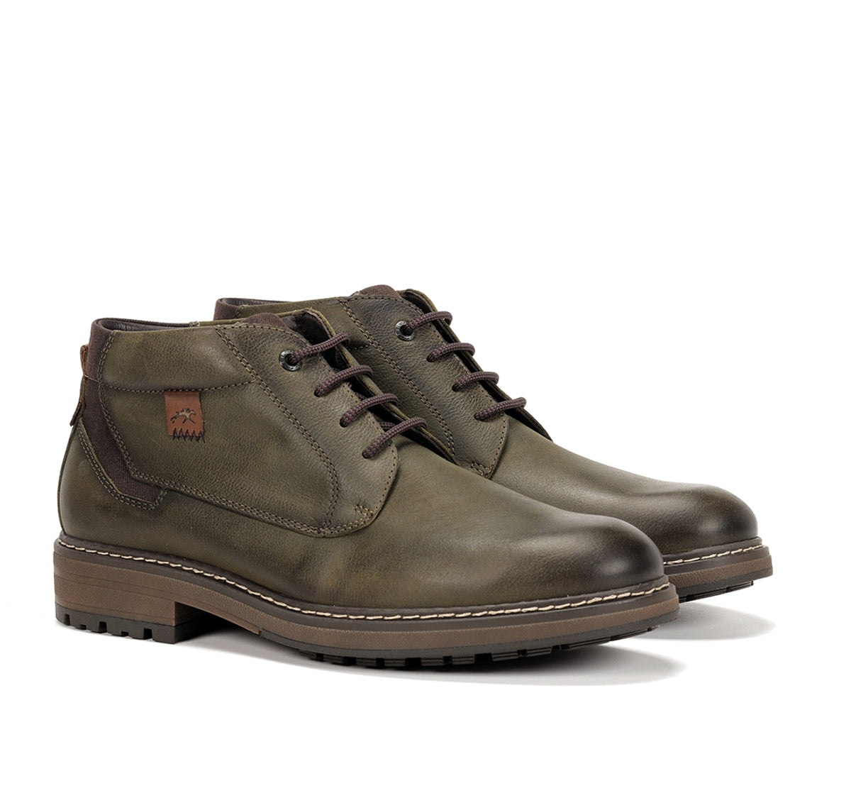 Fluchos Truman F1593 bottine verte cuir homme