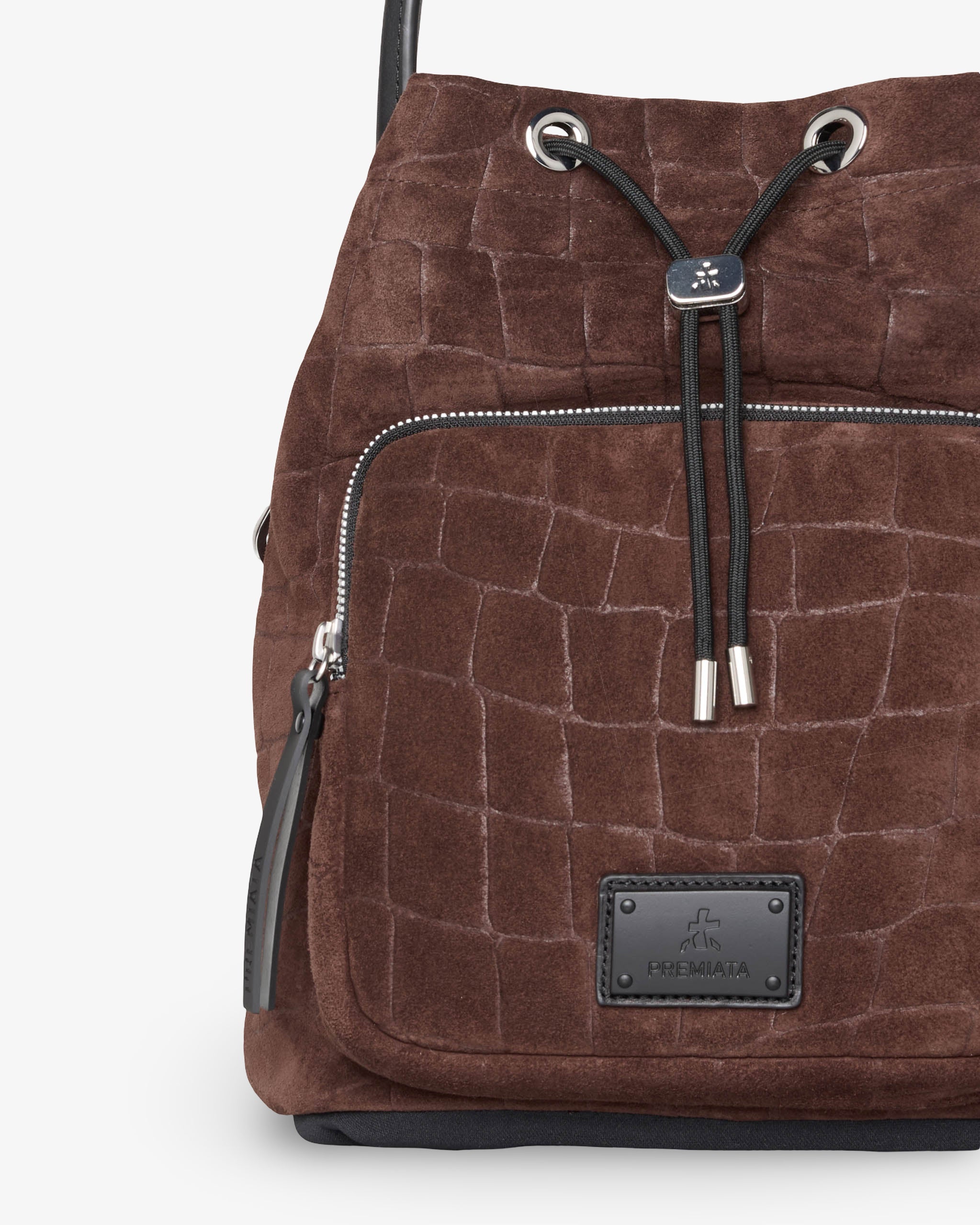 Premiata Mia 2182s sac à dos marron effet croco taille unique