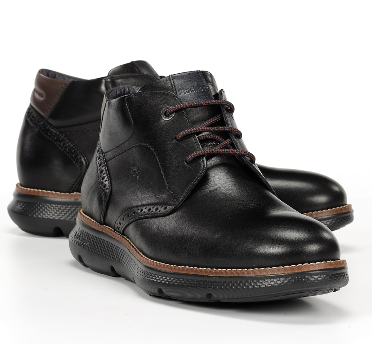 Fluchos William F1353 bottine noire homme cuir léger