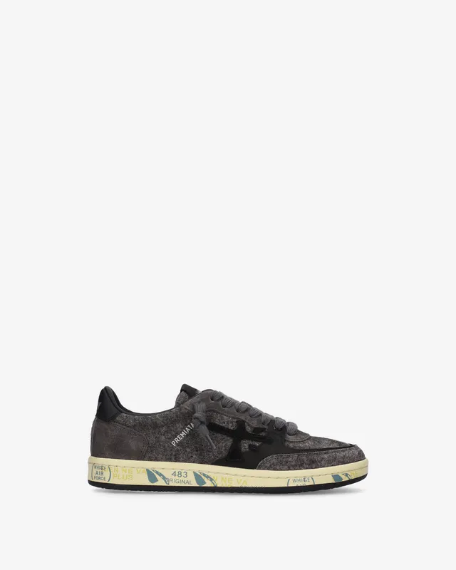 Premiata Bskt Clayd 8713 sneakers femme daim gris