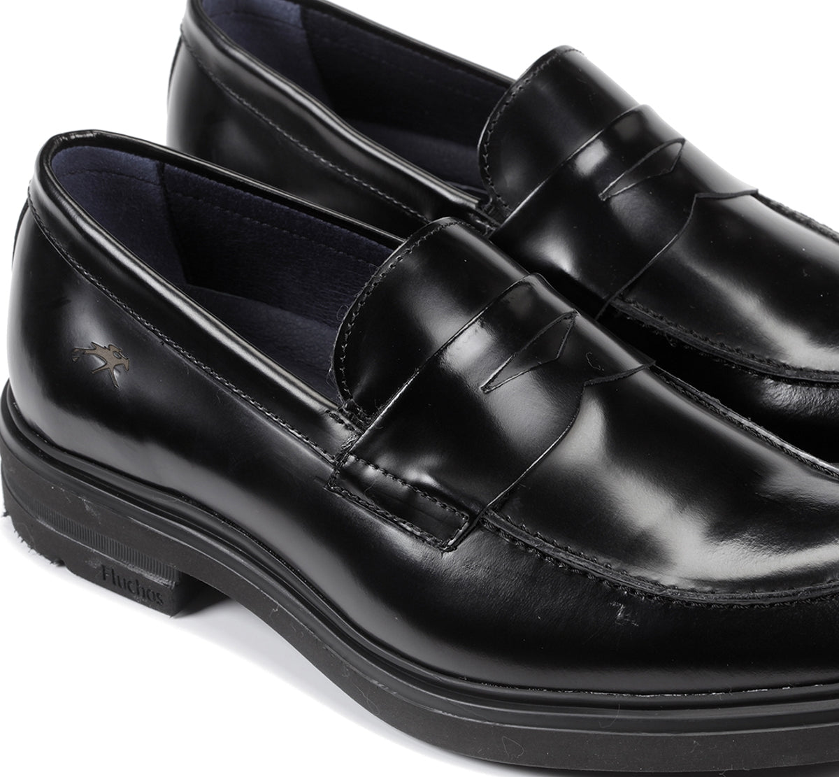 Fluchos Belgas F0633 mocassin noir homme léger