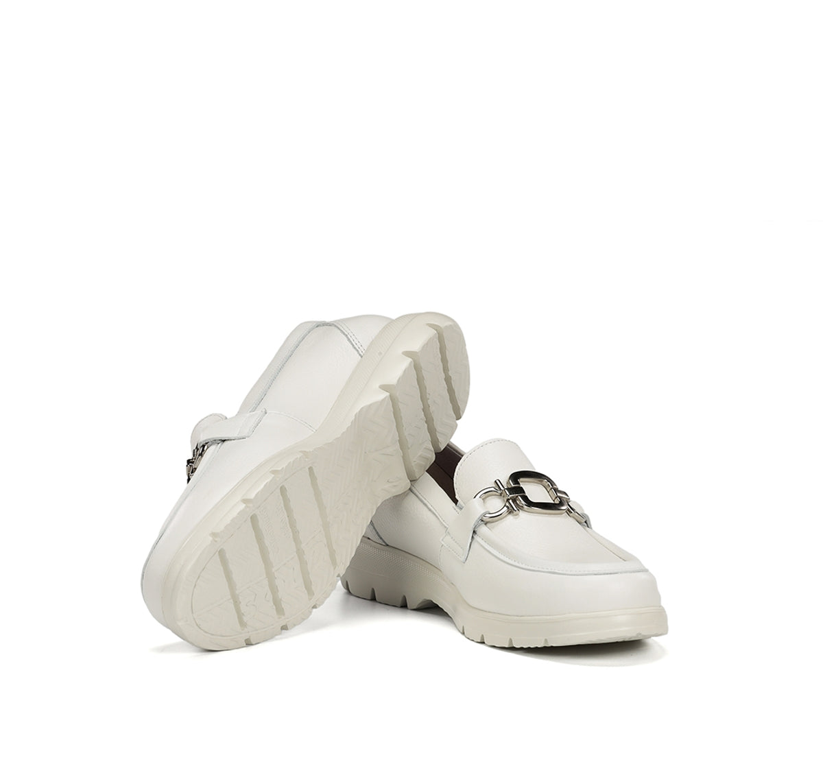 Fluchos Gladis F2282 mocassin blanc femme