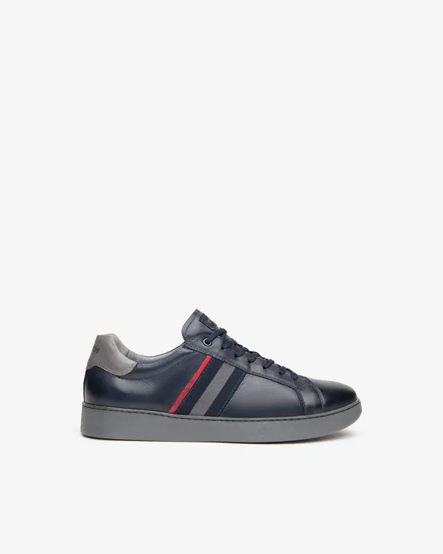 Nero Giardini Sneakers baskets cuir homme noir 43