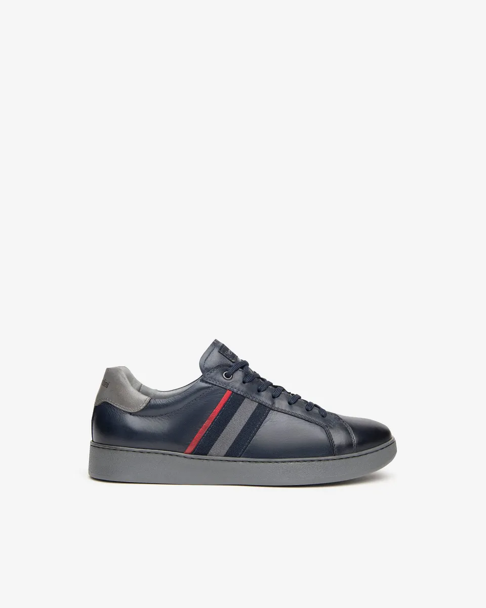 Nero Giardini Sneakers baskets cuir homme noir 43