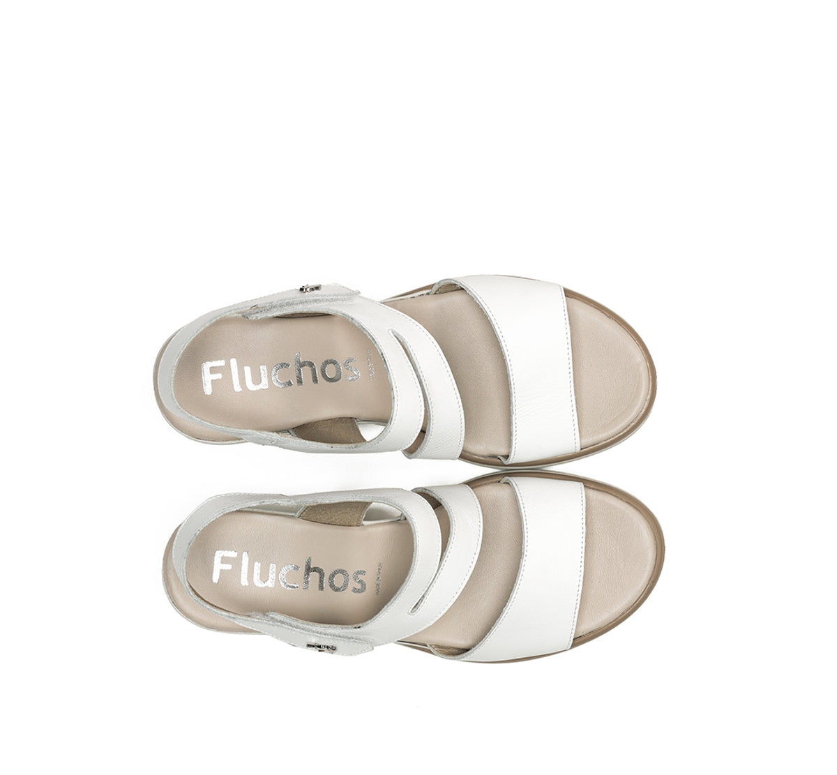 Fluchos Smash F1973 sandale compensée blanche femme