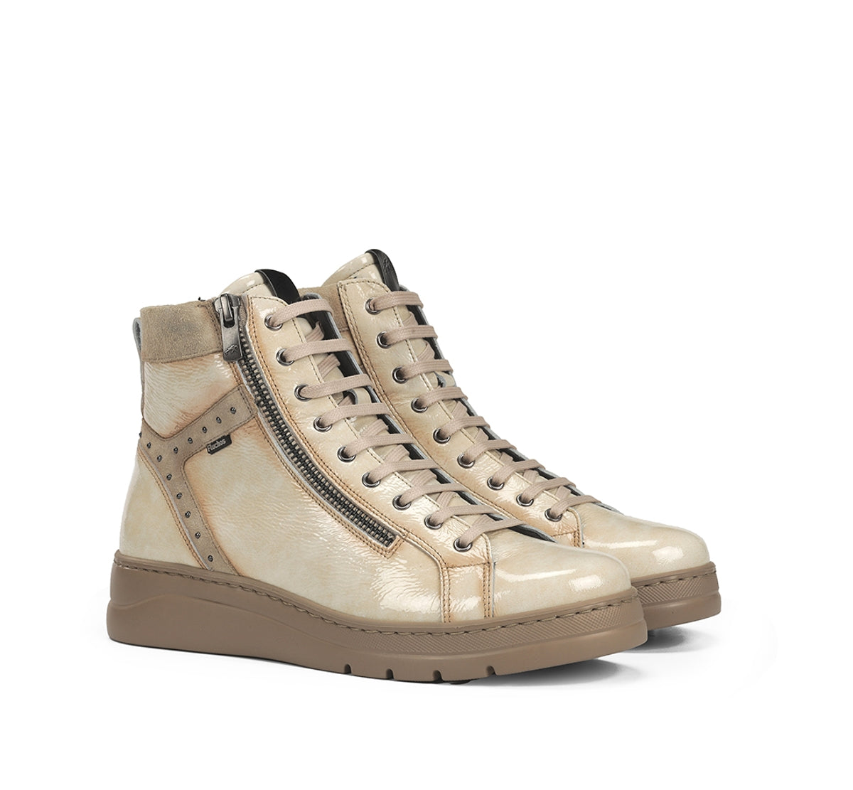 Fluchos Botines Pompas F2250 bottine taupe femme cuir