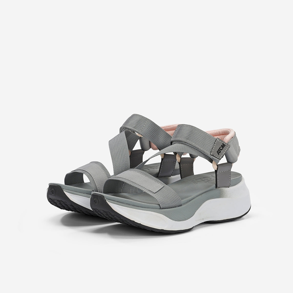 Atom by Fluchos Fusion AT170 sandale gris femme confort