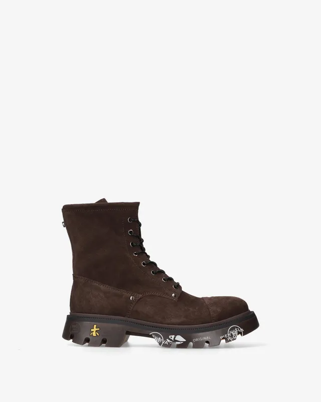 Premiata Clapham 521 sneakers cuir daim marron homme