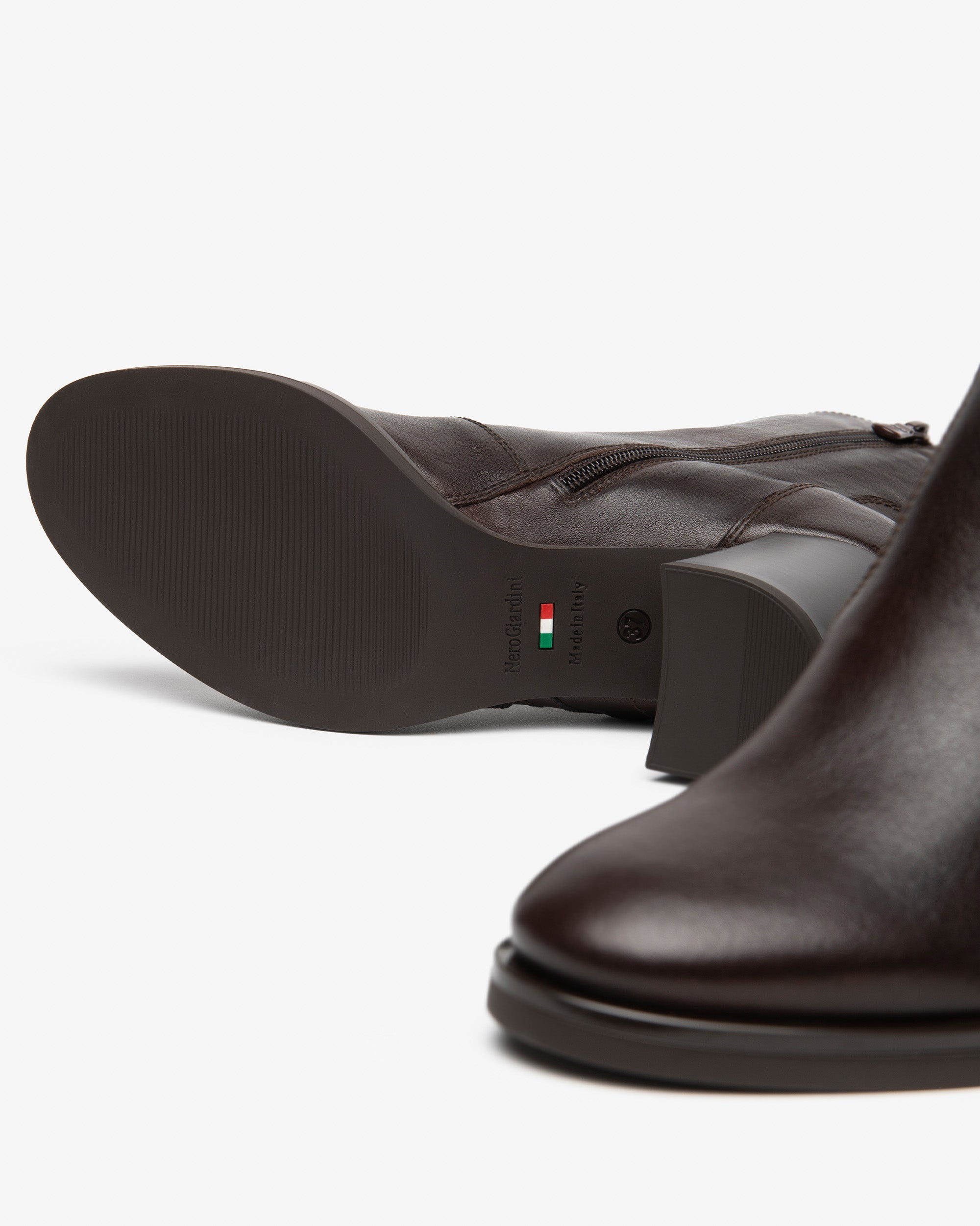 Nero Giardini Ankle Booties Bottines Cuir Femme Talon 75 mm