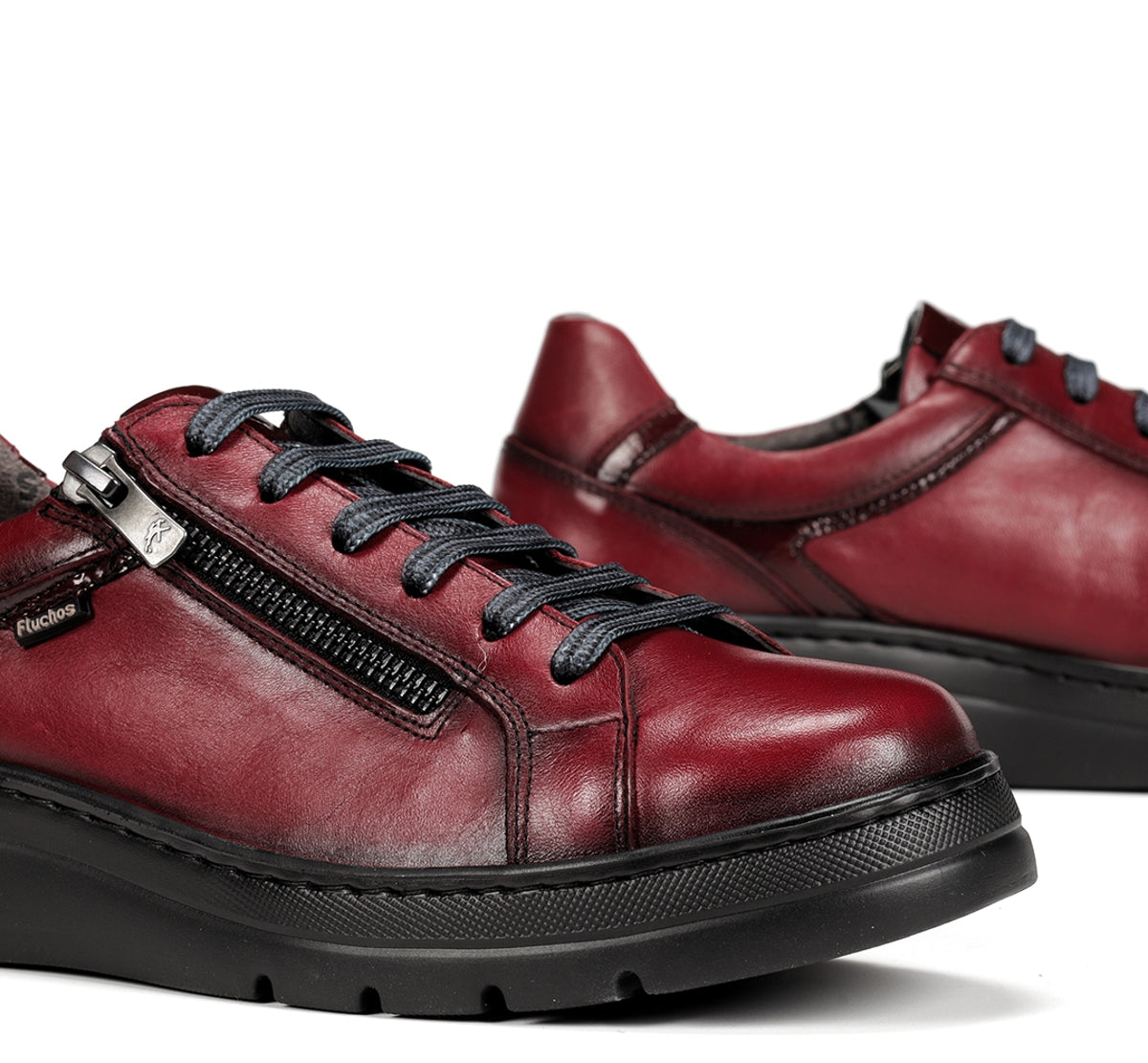 Fluchos Pompas F1666 baskets femme rouge légères
