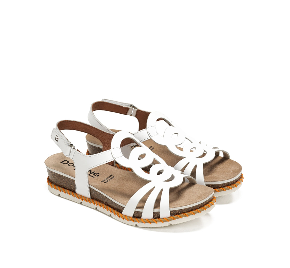 Dorking Sport D9322 sandales blanc femme velcro