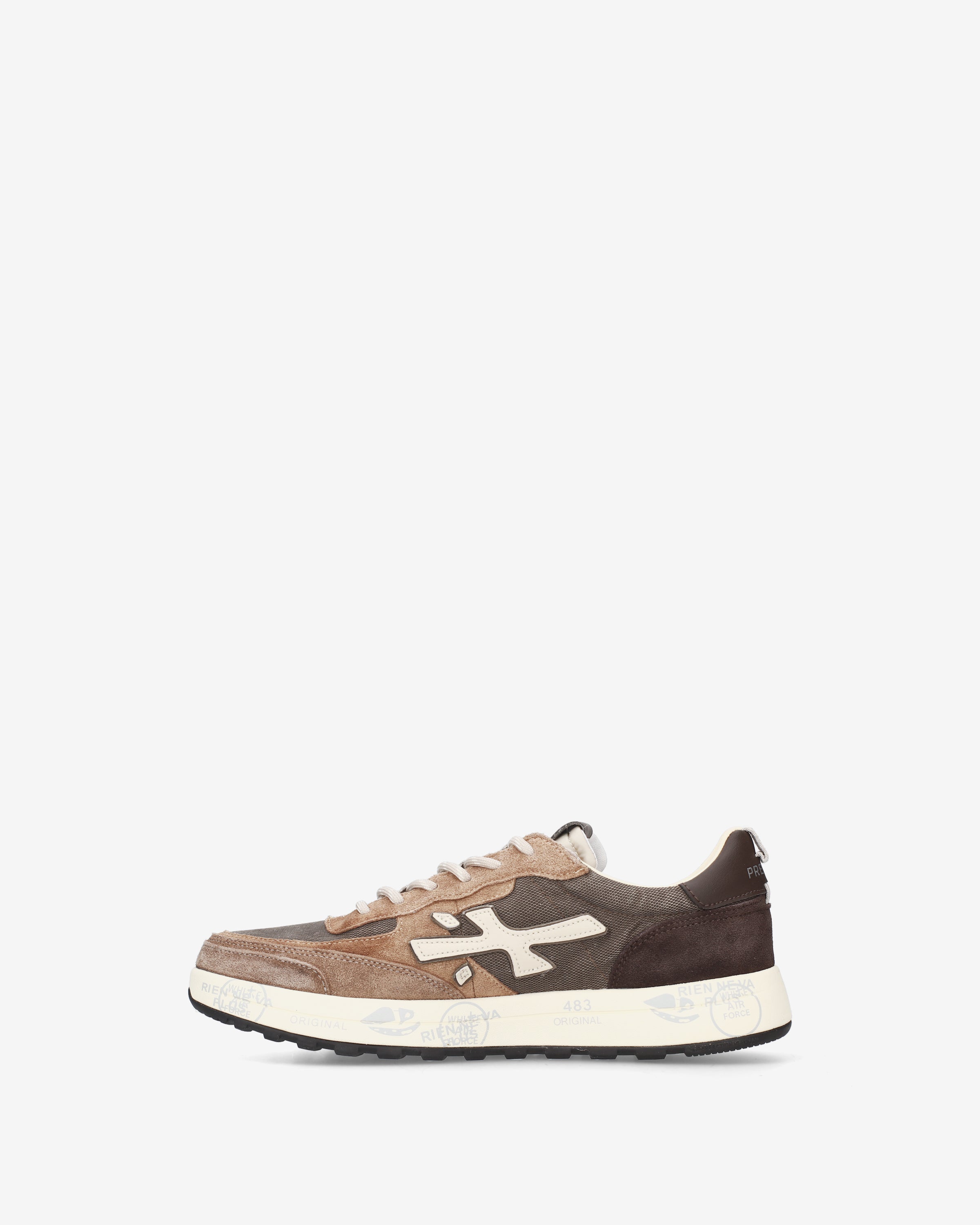 Premiata Nous 8461 baskets homme marron daim