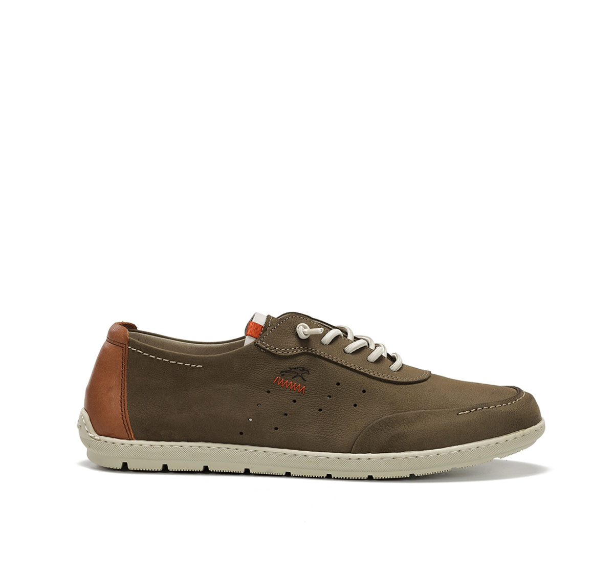 Fluchos Andy F2372 baskets homme vert cuir