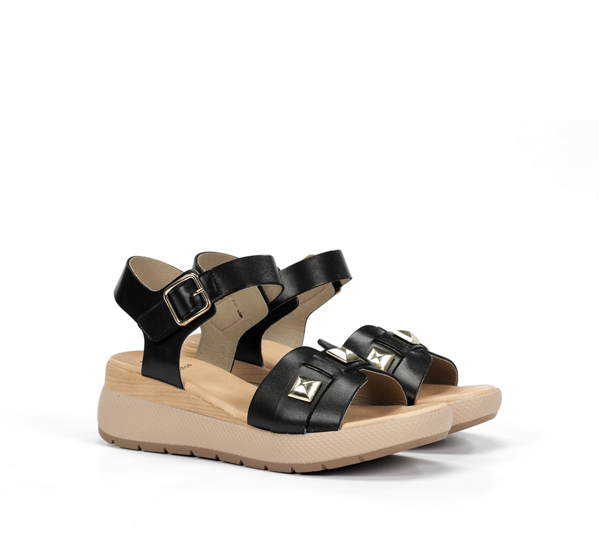 Dorking by Fluchos Ever D9497 sandales noir femme cuir