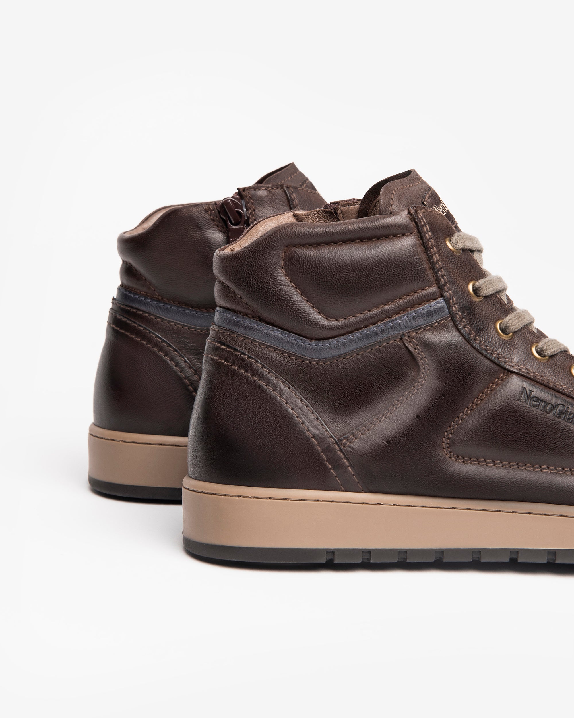 Nero Giardini Sneakers baskets montantes cuir homme