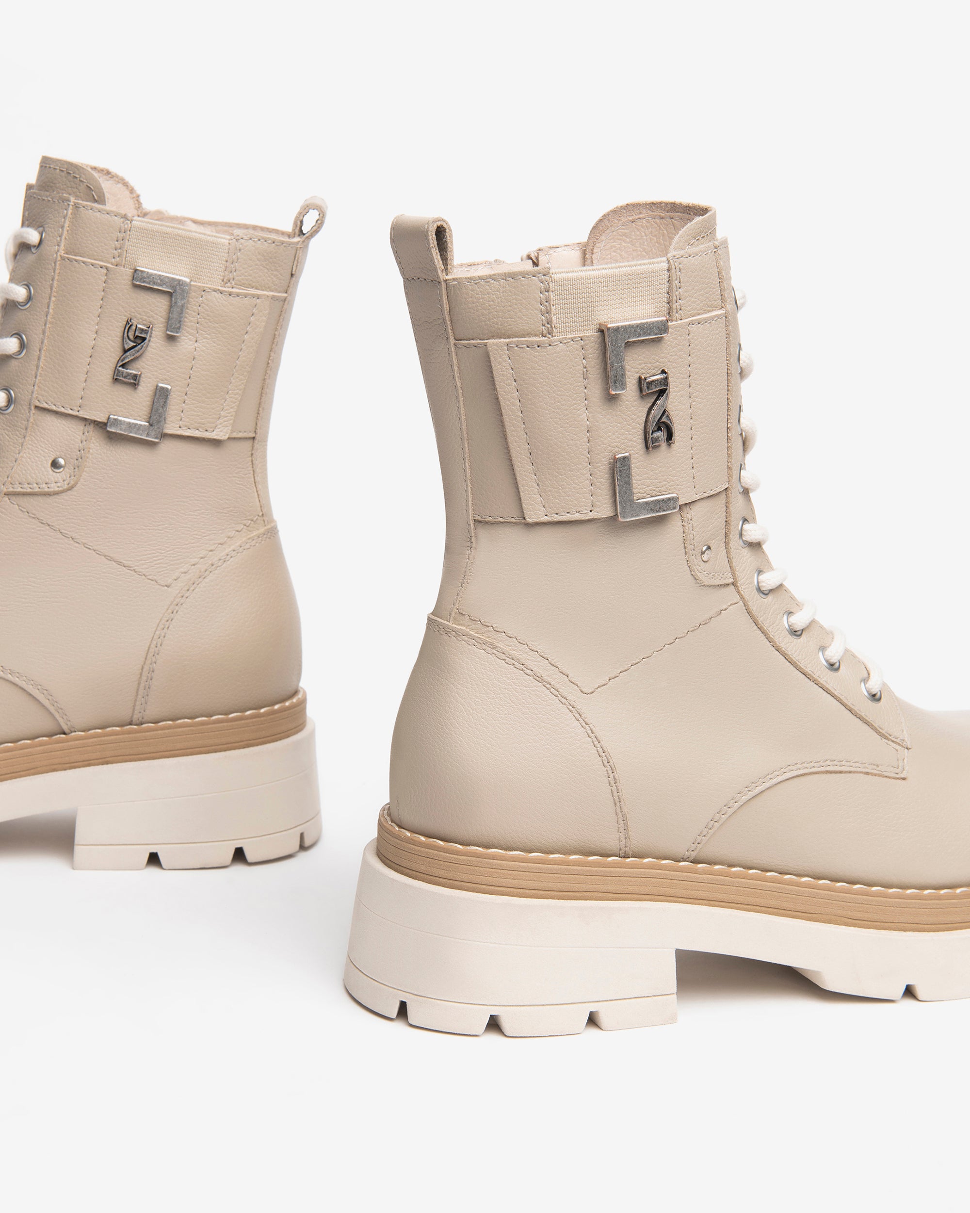 Nero Giardini Combat Boots bottines cuir femme pointure 38