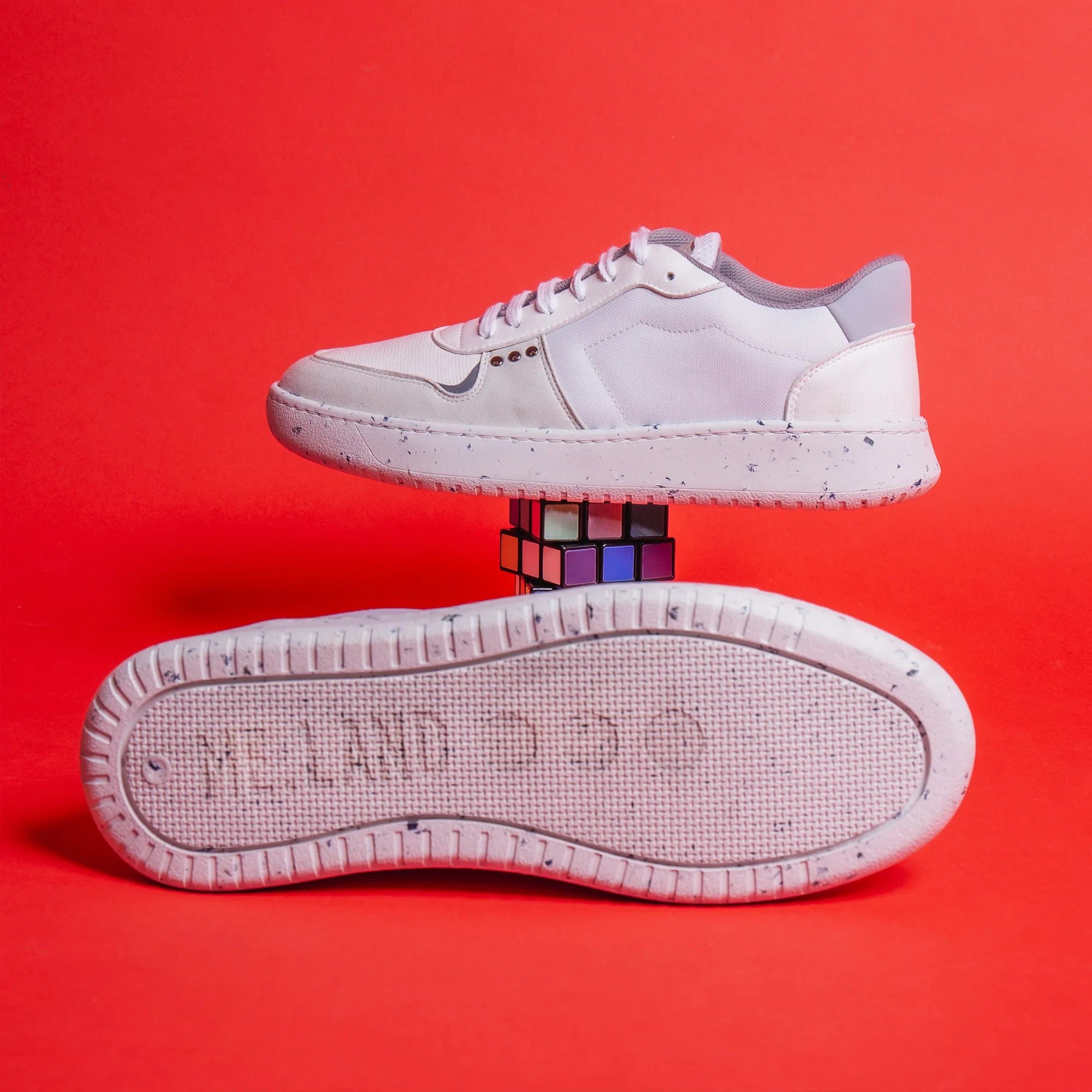 Me.Land Evan baskets vegan blanc nylon recyclé