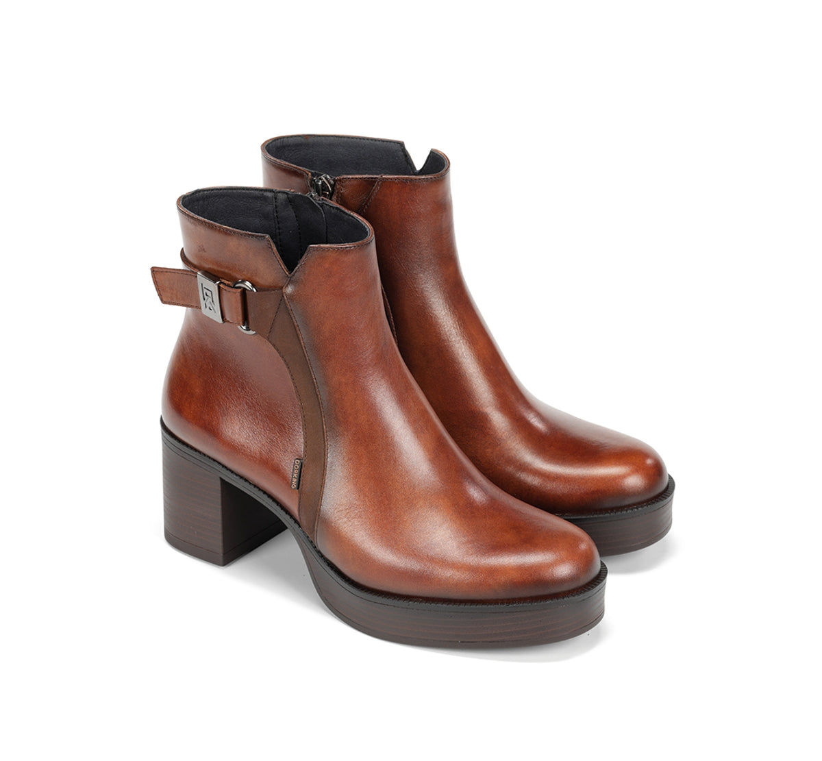Dorking Bowy D9589 bottine marron femme talon