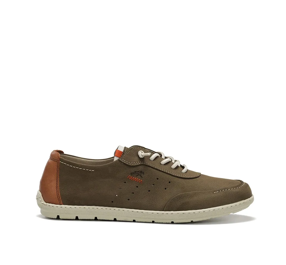 Fluchos Andy F2372 baskets homme vert cuir