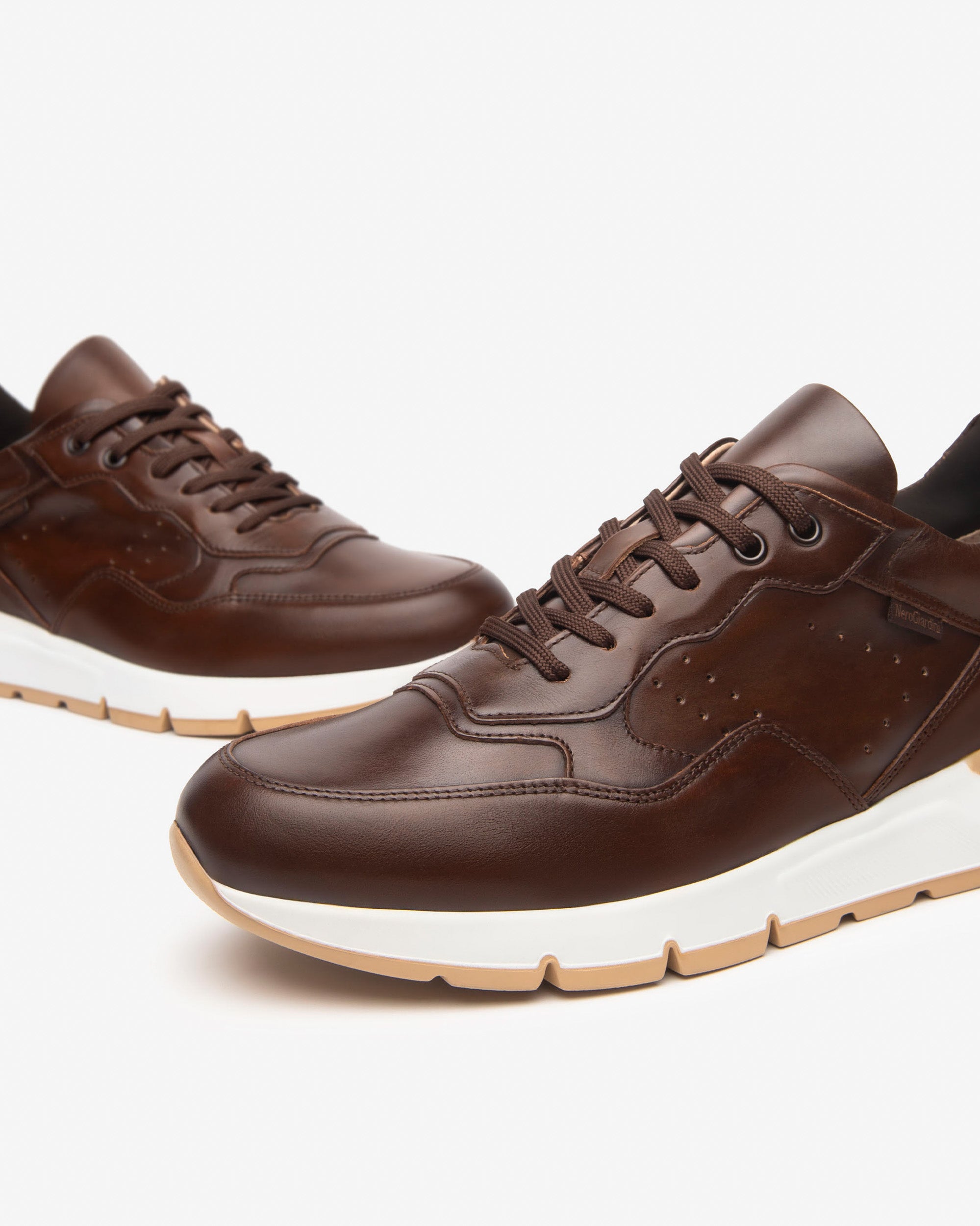 Nero Giardini Sneakers Baskets Cuir Homme Confort
