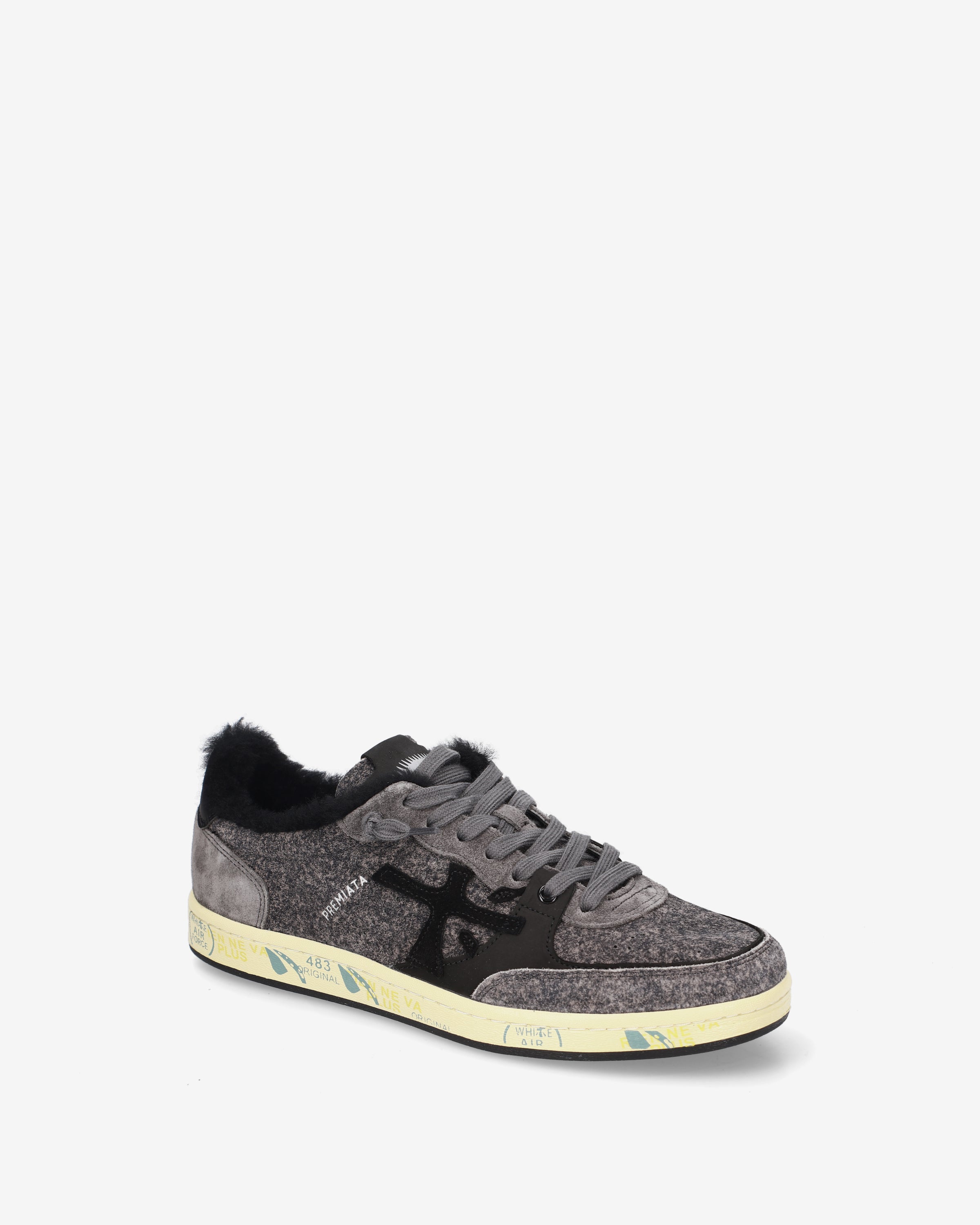 Premiata Bskt Clay 8713M sneakers homme daim gris