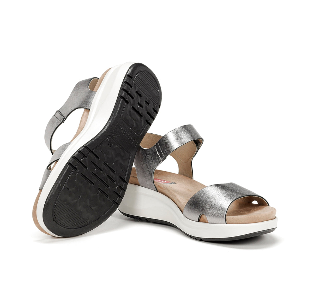 Fluchos Yagon F1475 sandales argent femme cuir