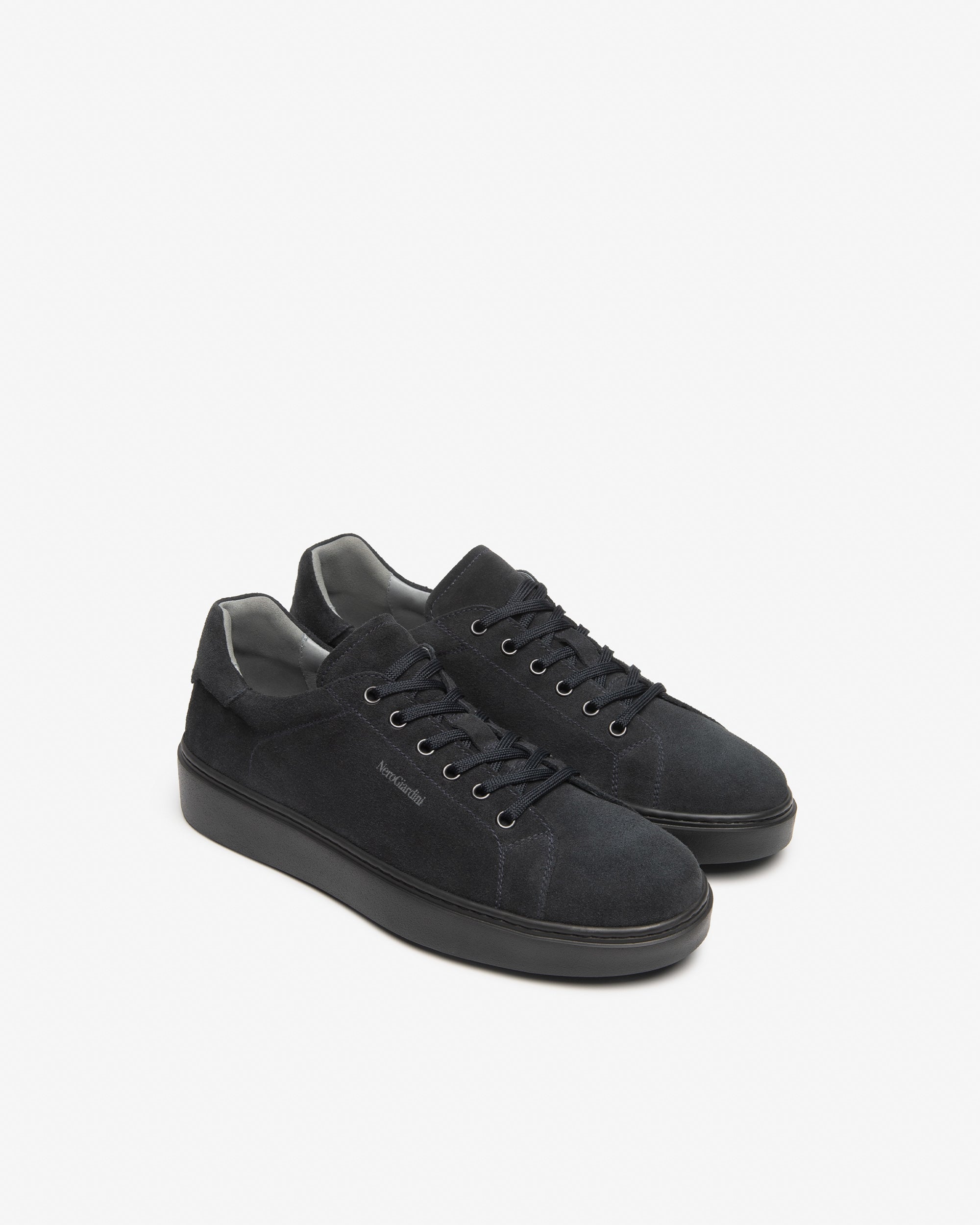 Nero Giardini Sneakers baskets daim homme lacets cuir