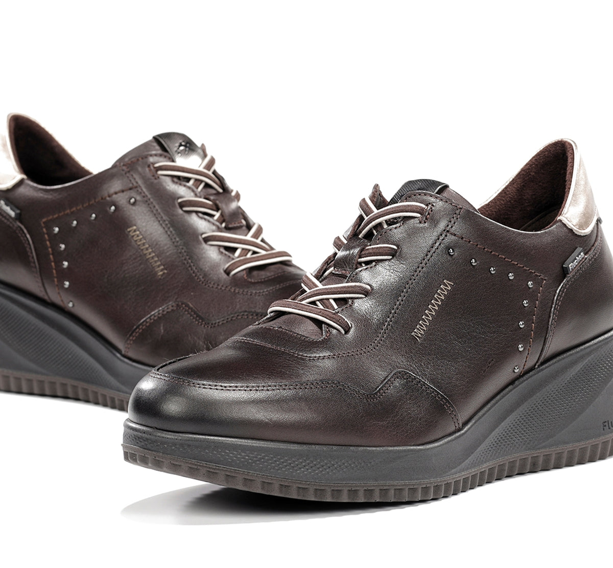 Fluchos Novax F2545 baskets marron femme compensées