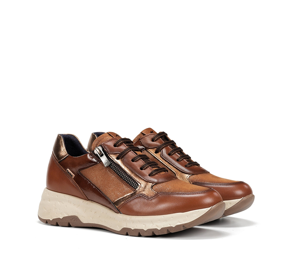 Fluchos Nexus F2308 baskets femme marron cuir