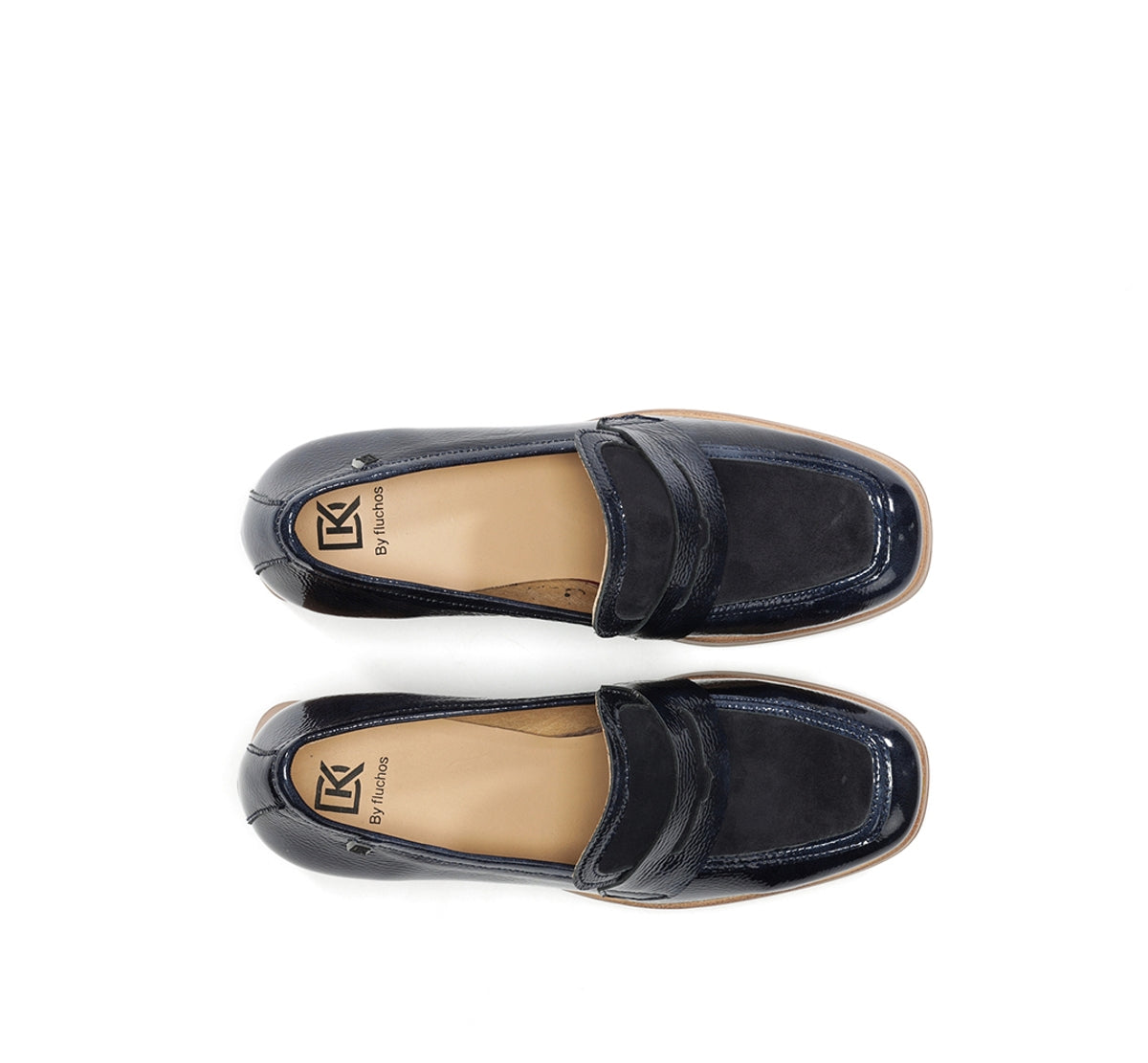 Dorking by Fluchos Cristel D9439 mocassins bleu 38 plateforme