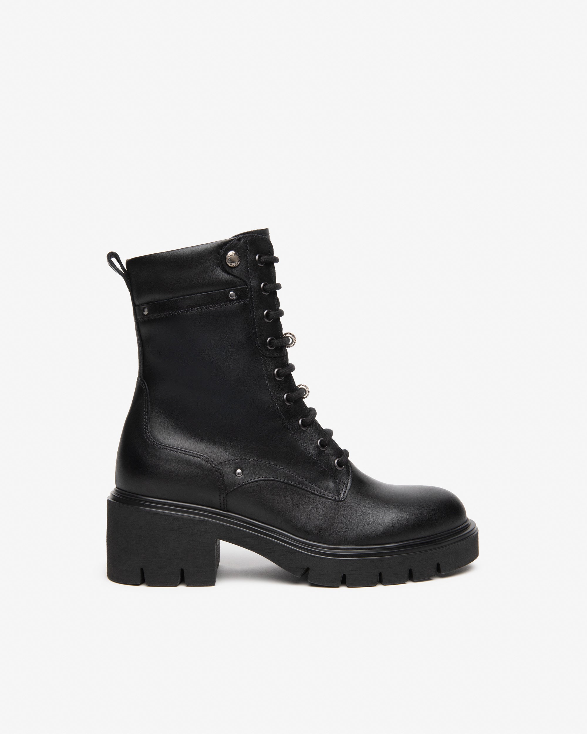 Nero Giardini Combat Boots rangers cuir femme talon