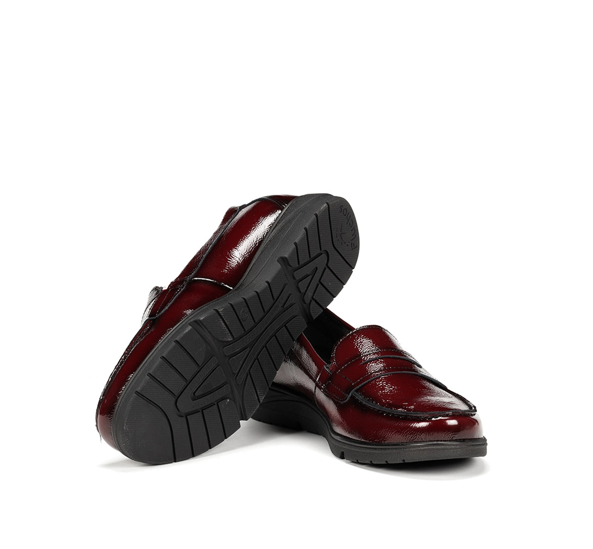 Fluchos Styll F1835 mocassins femme rouges cuir