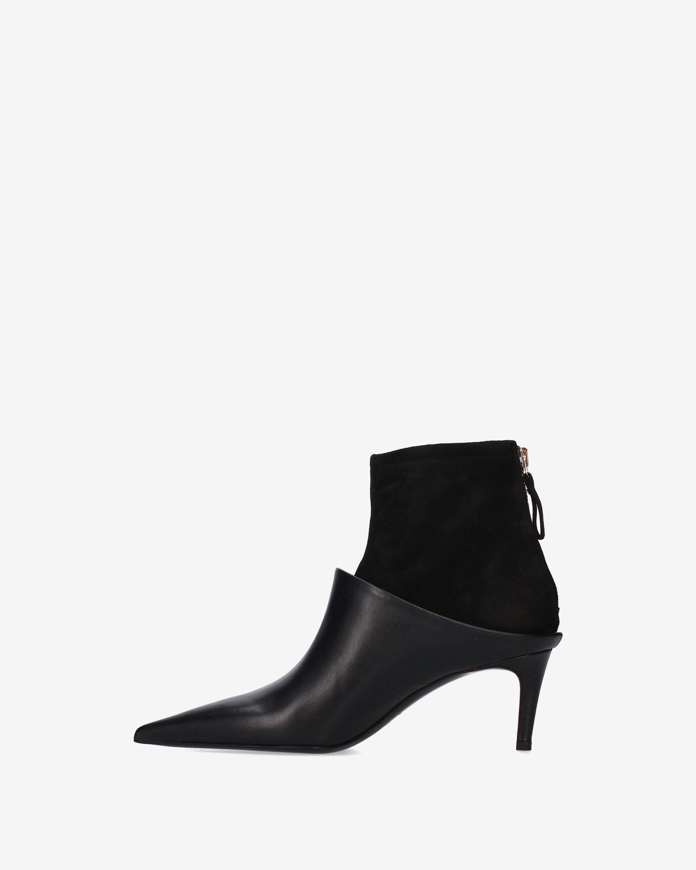Premiata bottines femme noir cuir daim talon 6 cm