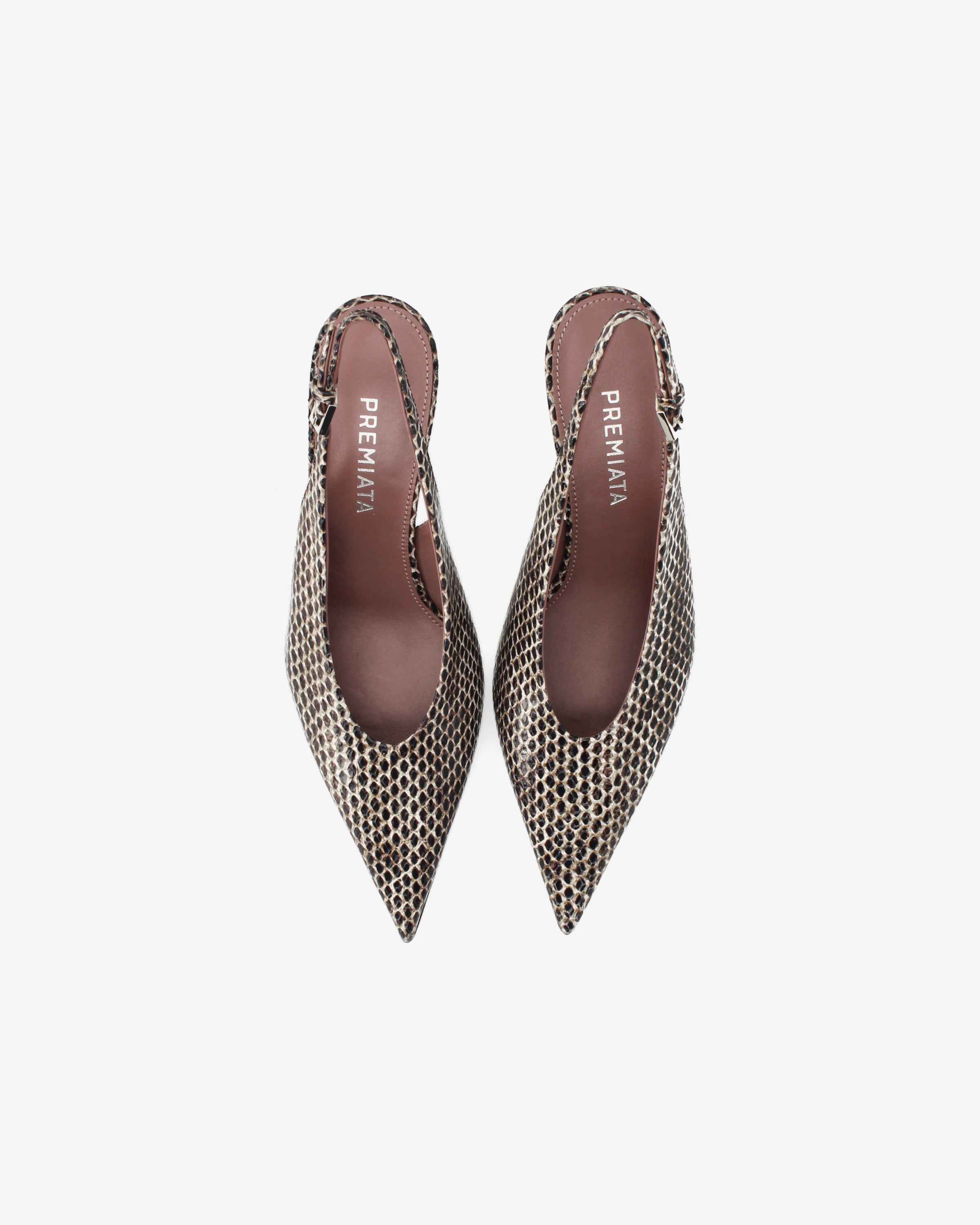 Premiata Slingback Escarpins Python Femme 34 Talon 6 cm