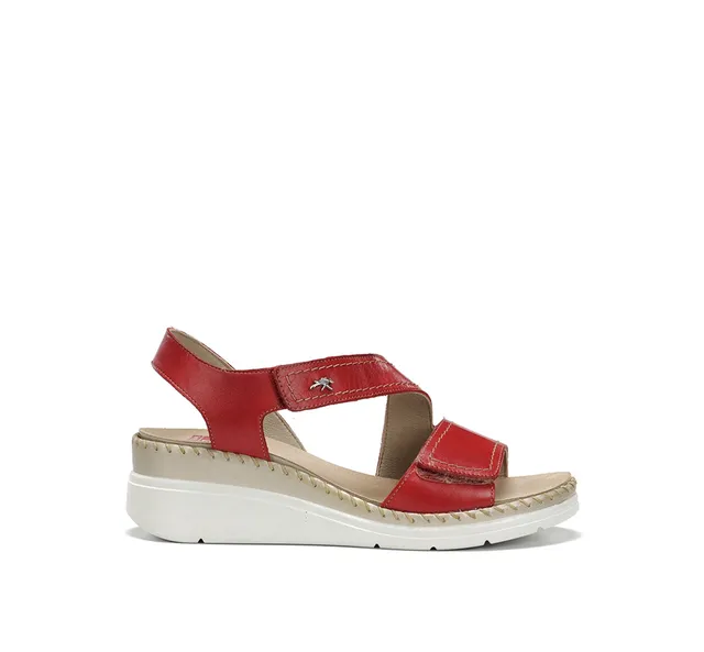 Fluchos Leza F2137 sandales femme rouges cuir