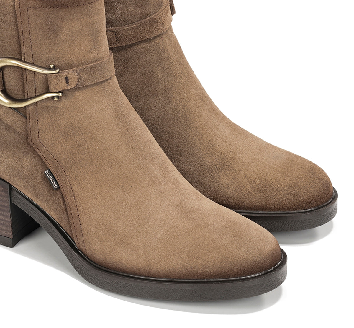Dorking by Fluchos Aroma D9754 Bottine Taupe Femme Cuir