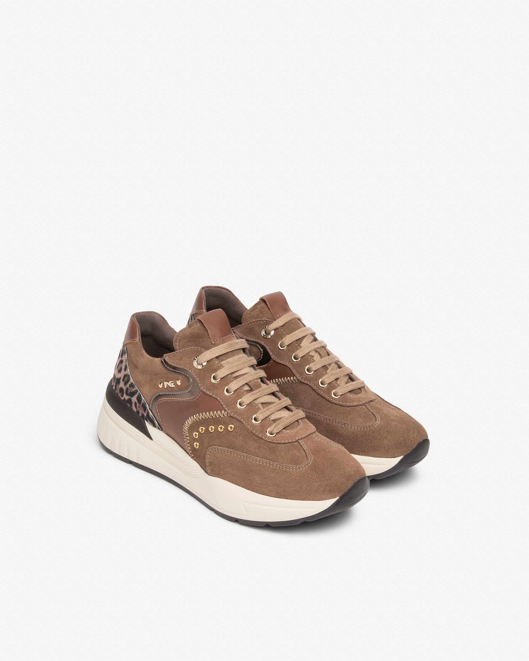 Nero Giardini Sneakers baskets femme daim cloutées 35-41