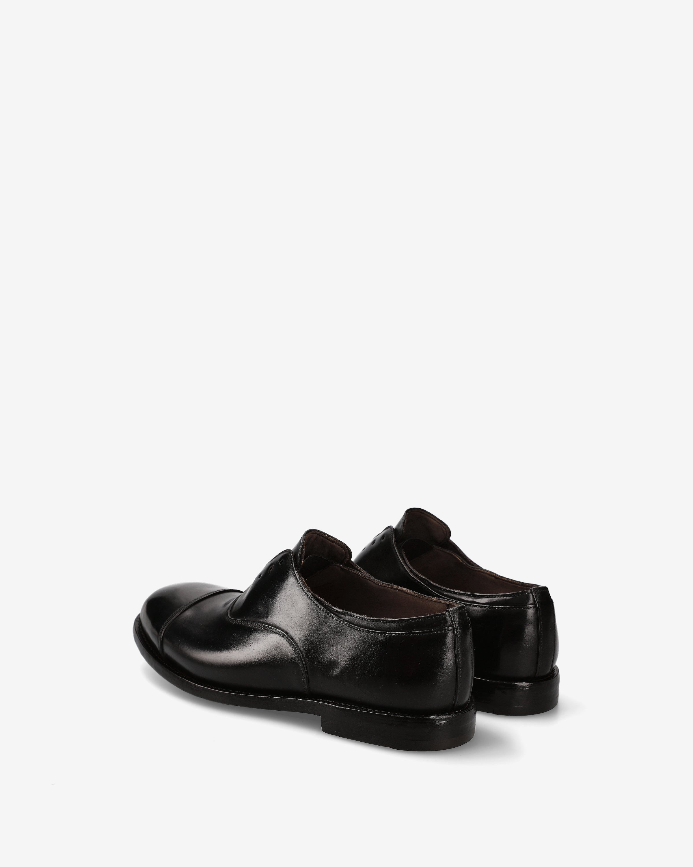 Premiata Cordovan mocassins slip-on homme cuir noir