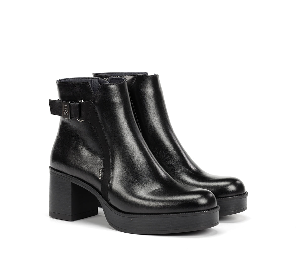 Dorking Bowy D9589 bottines talon noir