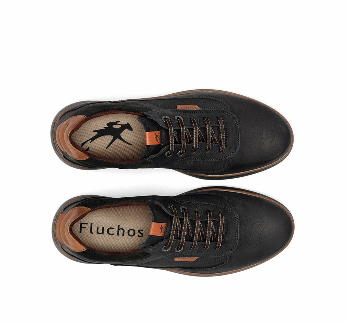 Fluchos Jeff F2277 derbies noir cuir homme