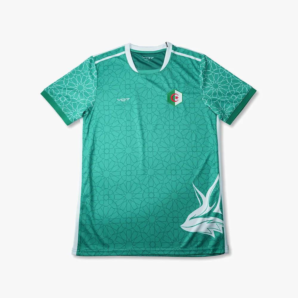 VO7 Algérie Green maillot foot vert fennec