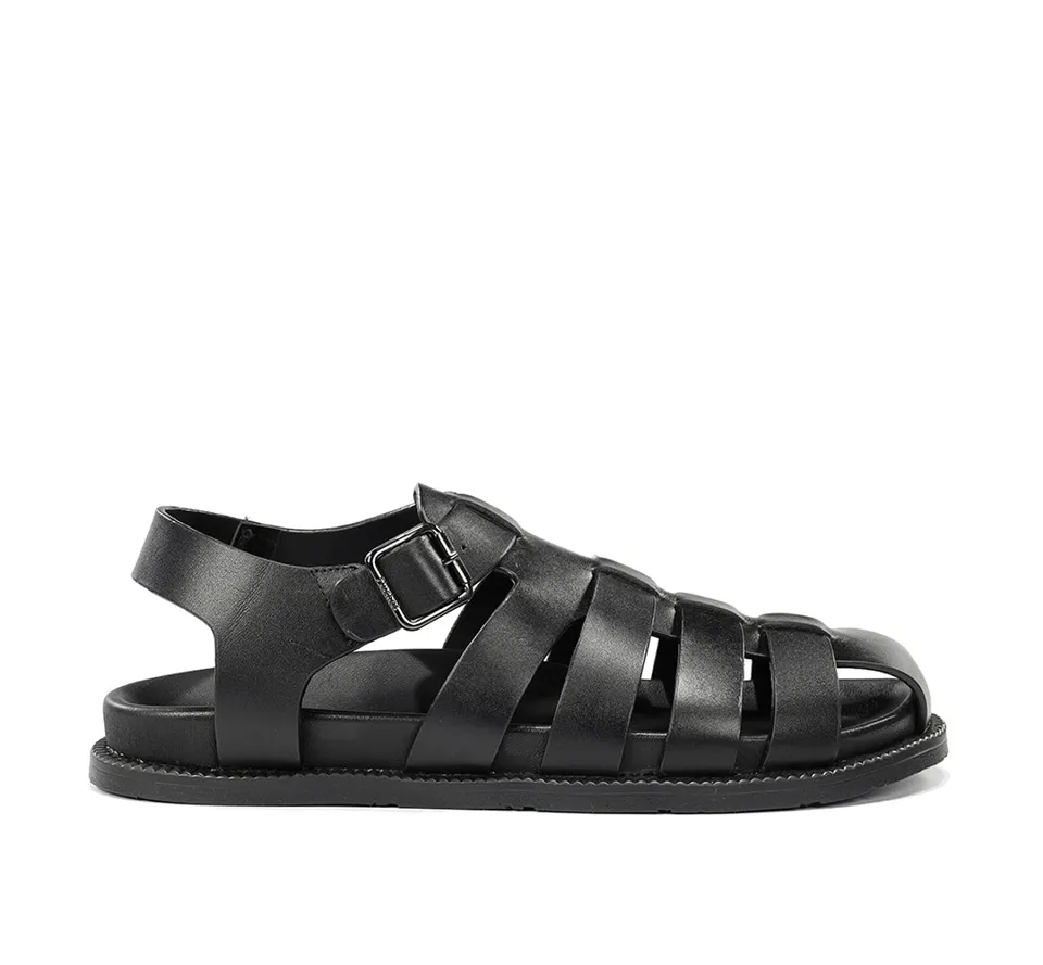 Fluchos Bari F2450 sandales homme noir cuir