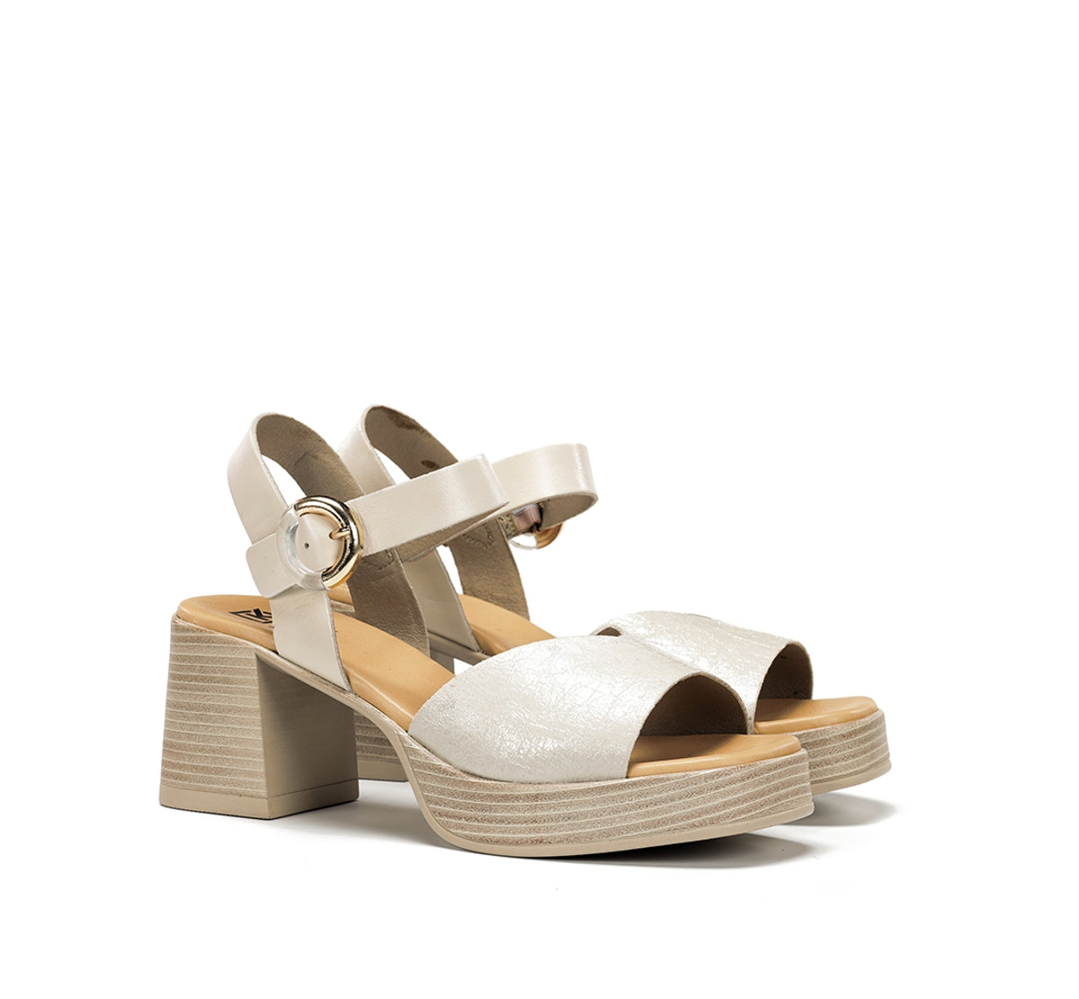 Dorking Diamond D9287 sandales blanc talon épais