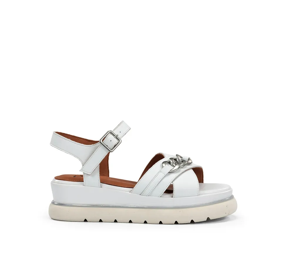 Dorking Nika D9527 sandales femme blanc plateforme